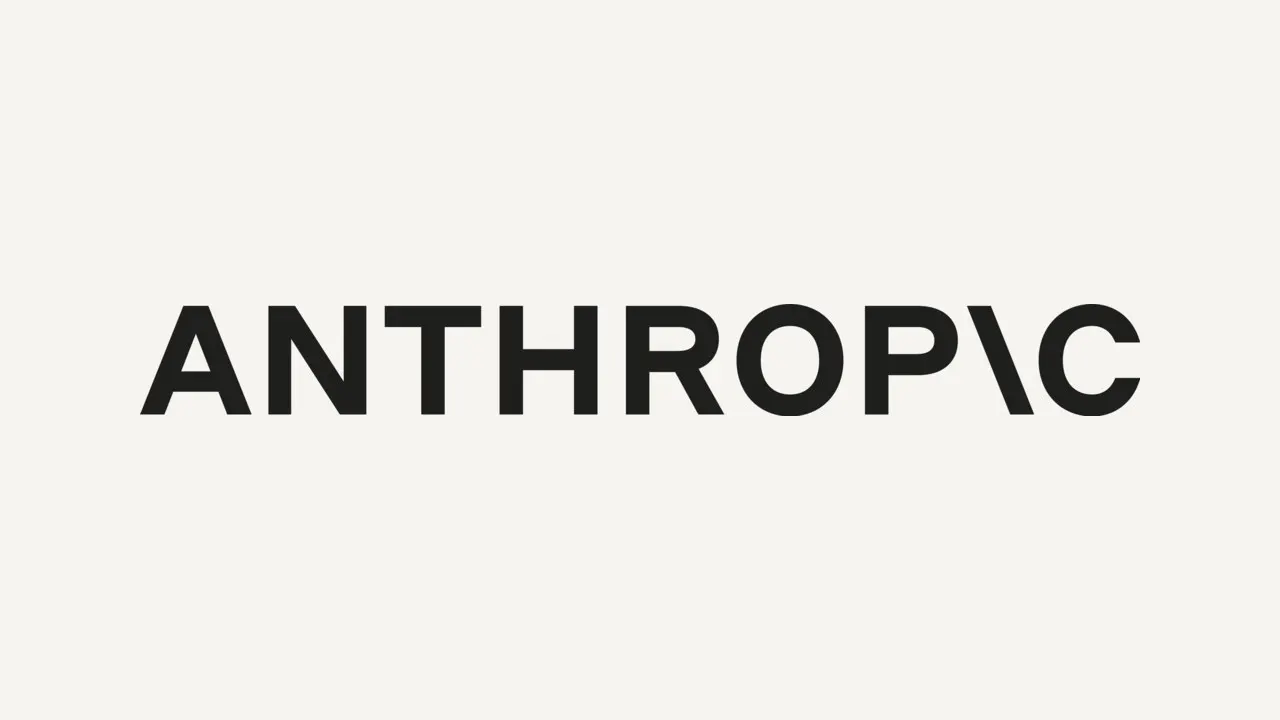 Logotipo da Anthropic em preto sobre fundo claro