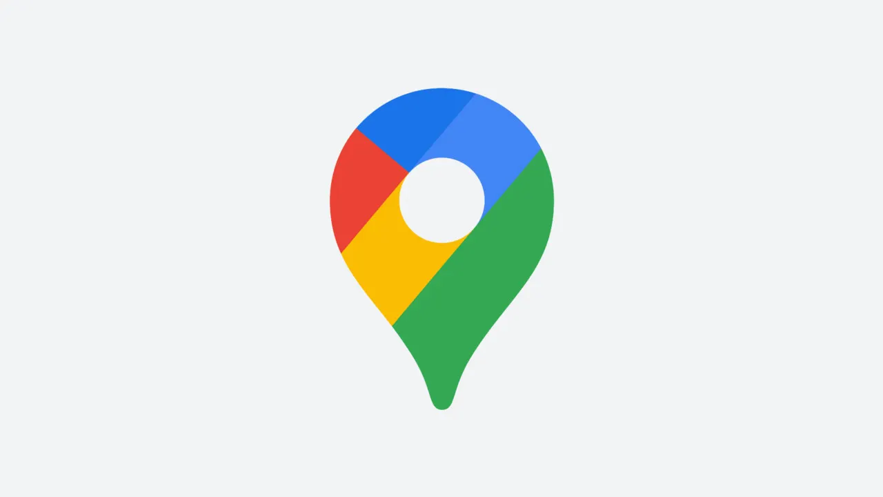 Ícone do Google Maps sobre fundo cinza