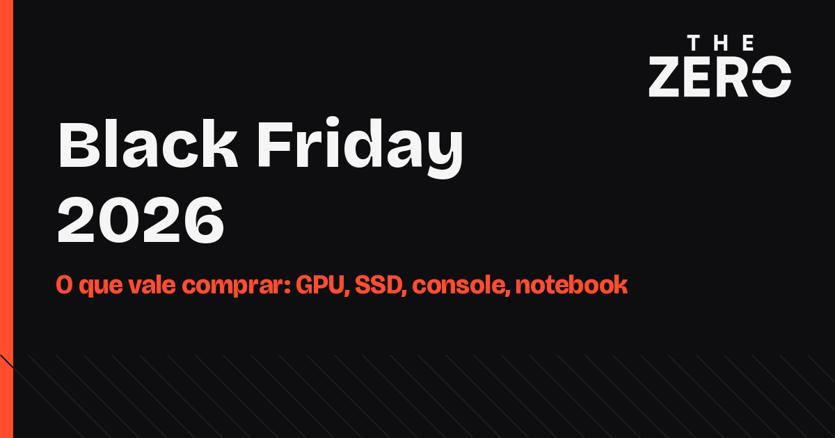 Arte com o texto Black Friday 2026 e a marca The Zero sobre fundo escuro