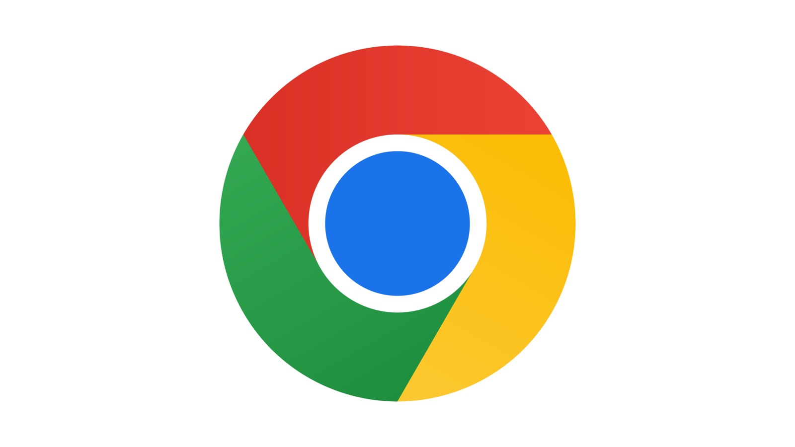 Símbolo circular do Chrome em vermelho, verde, amarelo e azul sobre fundo branco